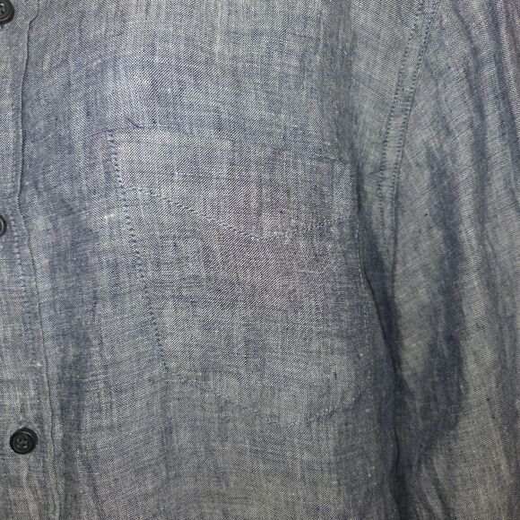 1901 Men's Linen Button Up Shirt Top Size XXL - Picture 3 of 6